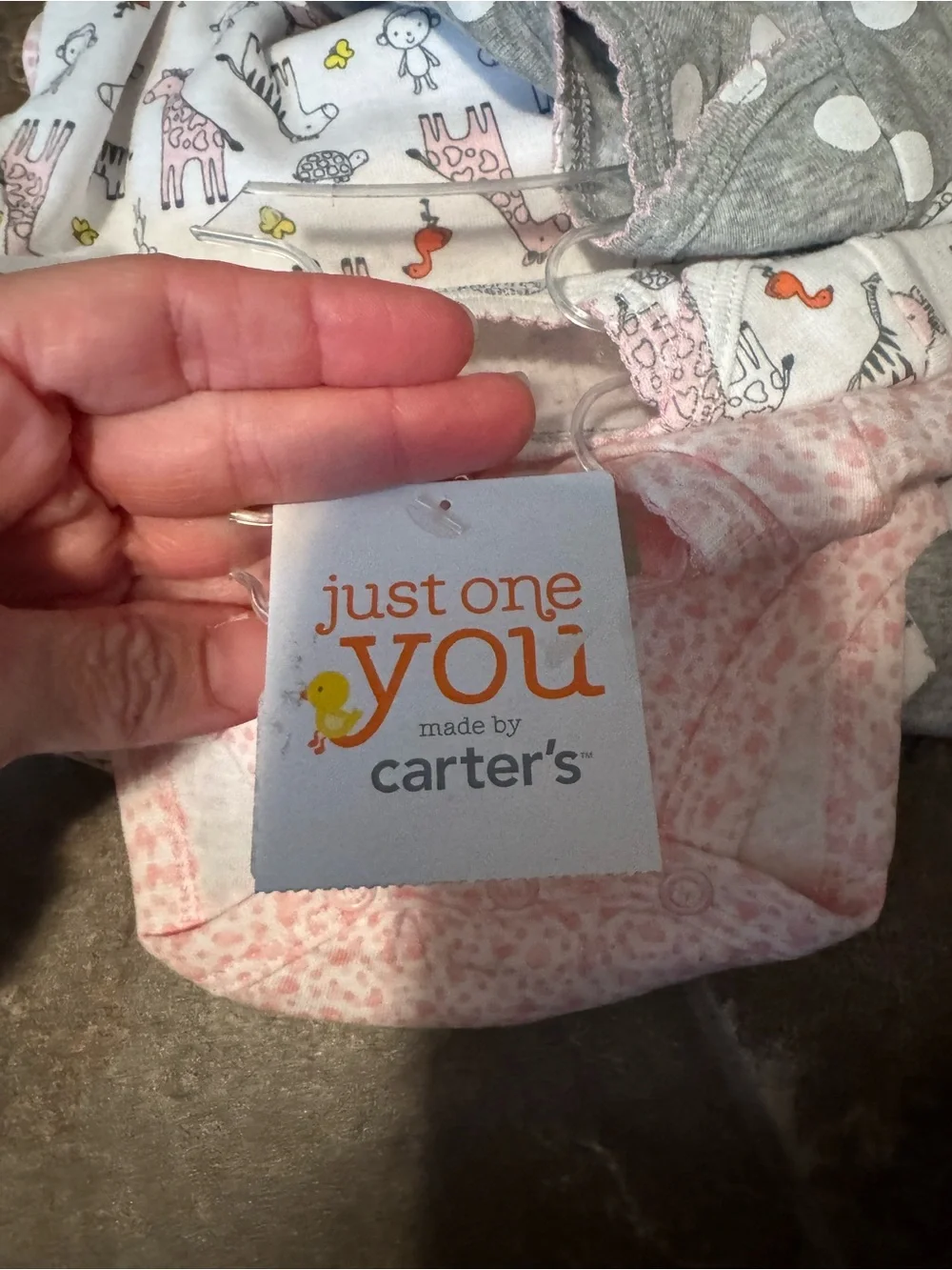 Carters pink embroidered